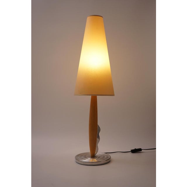 Wood Vintage Table Lamps from Artelumen, 1990s, Set of 2 For Sale - Image 7 of 8