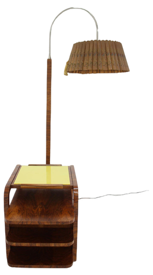 Large Art Deco Floor Lamp, Former Czechoslovakia, 1930s