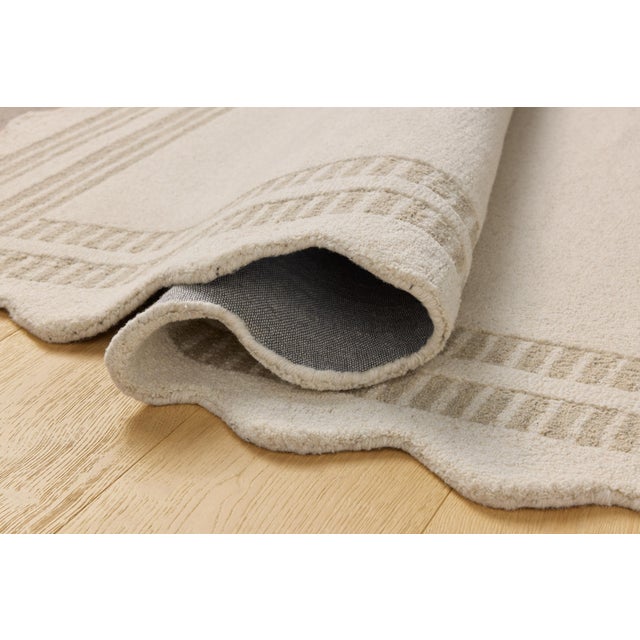 Loloi Rugs Chris Loves Julia x Loloi Scottie Ivory / Grey 9'-3" x 13' Area Rug For Sale - Image 4 of 7