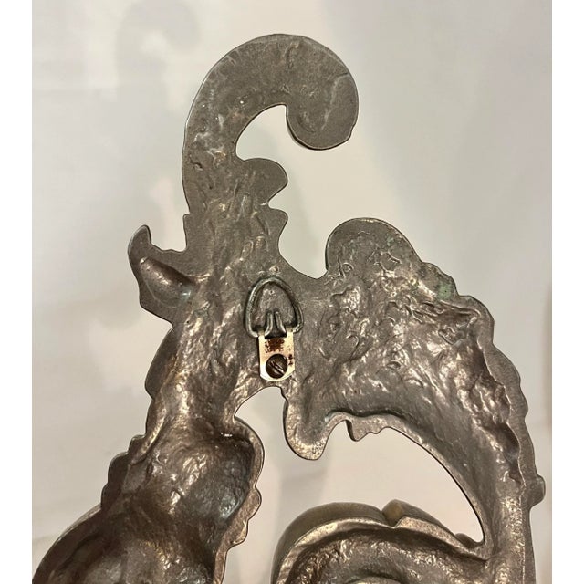 Vintage Mid-Century Hollywood Regency Baroque Style Candle Sconce For Sale - Image 10 of 10