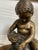 Bronze Vintage Bronze Style Sculpture of Child Bathing Dog Figurine – Classical European Style Statue For Sale - Image 8 of 12