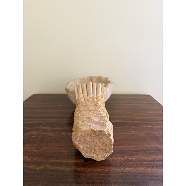 19th Century Italian Marble Shell Font From a Catholic Church For Sale - Image 12 of 12