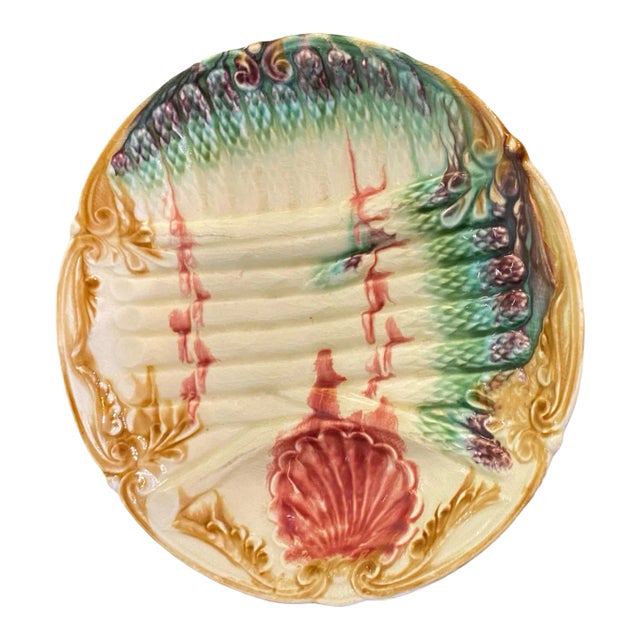 Antique French Asparagus Plate For Sale