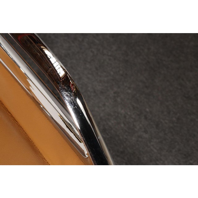 German Leather and Chrome Desk / Conference Chair by Jehs + Laub for Wilkhahn For Sale - Image 11 of 18