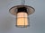 Industrial Grey Enamel, Glass, and Iron Cage Pendant Lamp from Elektrosvit, 1960s For Sale - Image 15 of 16
