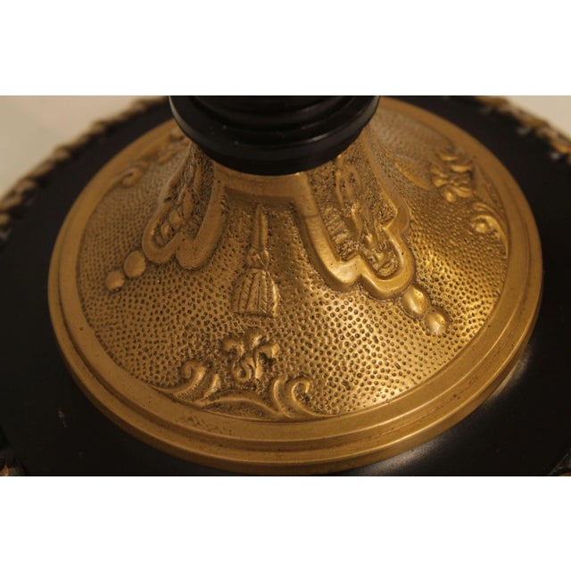 French Empire Style Pair Bronze Candelabra For Sale - Image 12 of 13