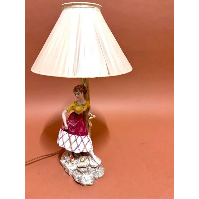 1950s Vintage Ceramic Lamp by Liani, 1950 For Sale - Image 5 of 10