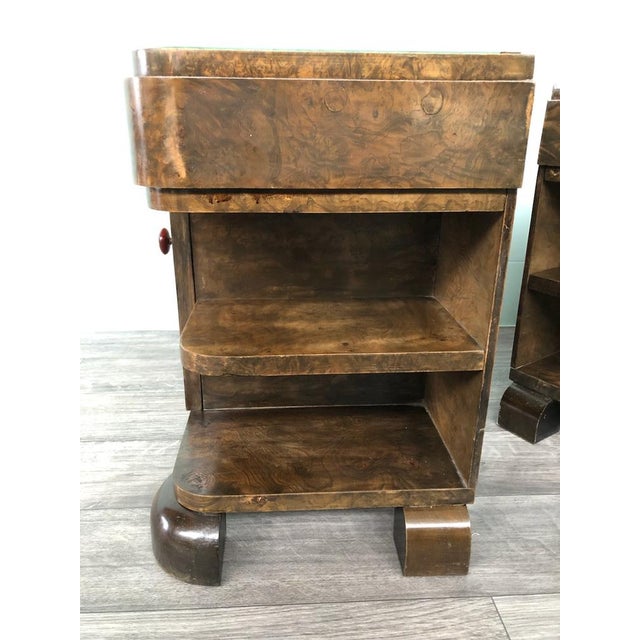 Vintage Bedside Tables, 1930s, Set of 2 For Sale - Image 10 of 18