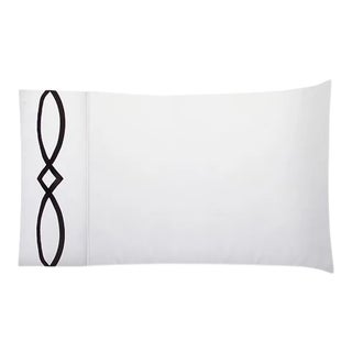 Zoe Cotton King Pillowcase, White For Sale