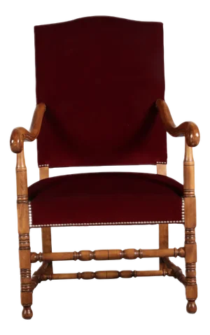 Antique Baroque Armchair, 1880