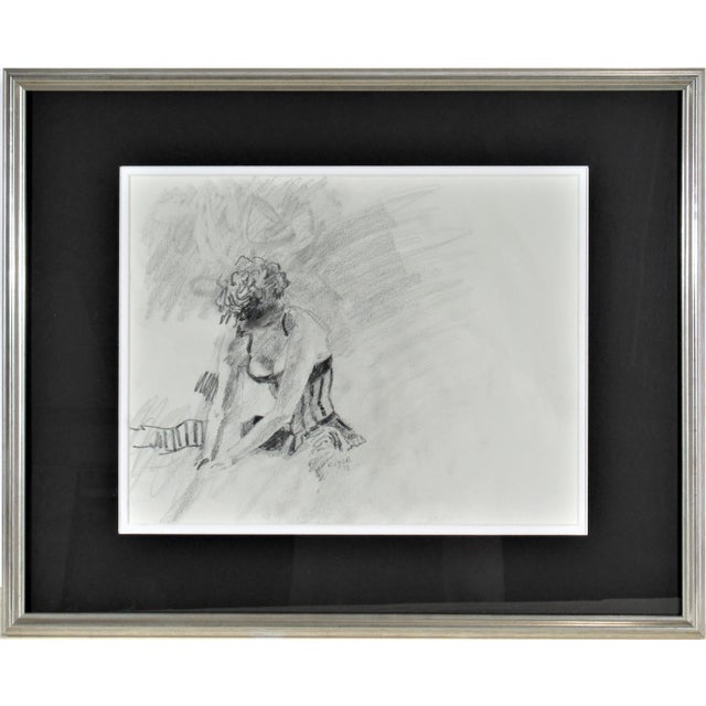 Drawing/Sketching Materials Richard Royce, woman sitting, 2013 For Sale - Image 7 of 7