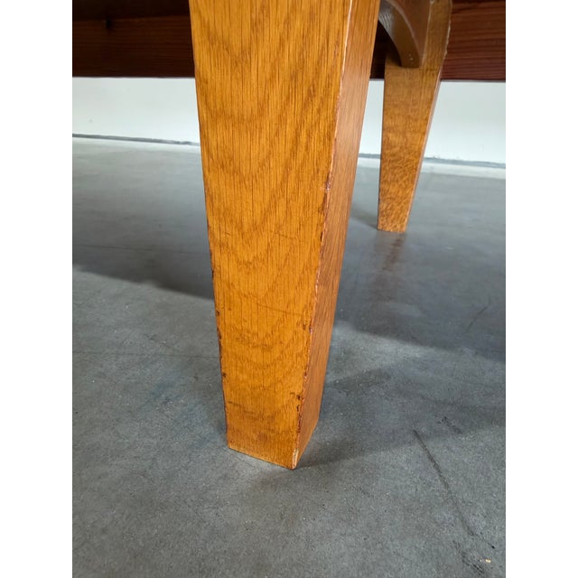 Mid Century Guillerme Et Chambron Style Carved Oak Sideboard For Sale - Image 12 of 15