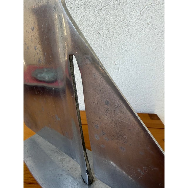 Vintage Polished Aluminum Sailboat, 1970s For Sale - Image 18 of 18