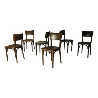 Pub Chairs from Thonet, 1930s, Set of 6 For Sale