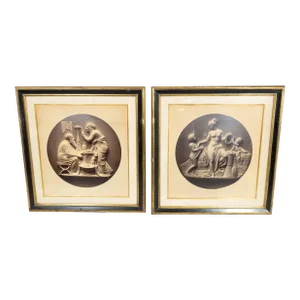 20th Century Pair of Neoclassical Photographs in Newcomb Macklin Frames
