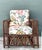 Vintage Stick Rattan Lounge Chair in Vintage Schumacher Paisley For Sale In West Palm - Image 6 of 12