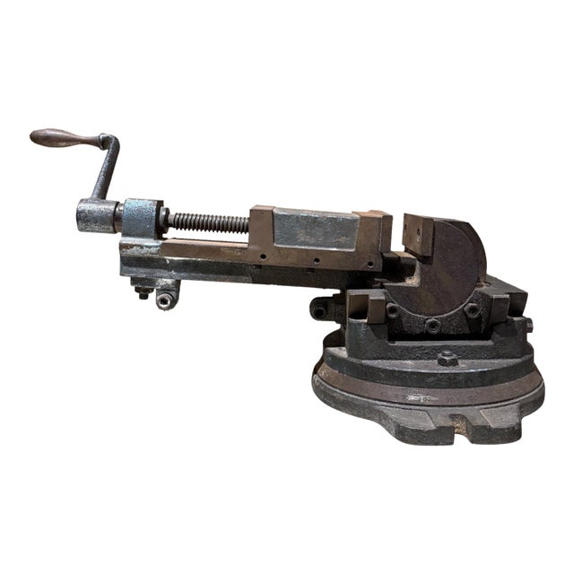 Vintage Yuasa 3-Axis Universal Tilting Swiveling Milling Machine Vise Decor For Sale