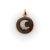 Modern 1990s Vintage 14k Rose Gold and Diamond Crescent Moon Pendant For Sale - Image 3 of 8