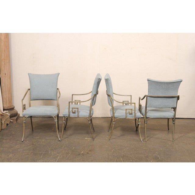 Set of 4 French Vintage Dining Chairs For Sale - Image 10 of 11