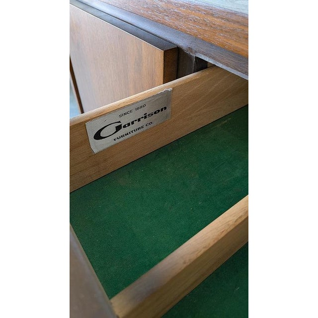 Garrison Mid Century Modern Walnut Console Buffet / Credenza. Vintage McM. For Sale - Image 4 of 4