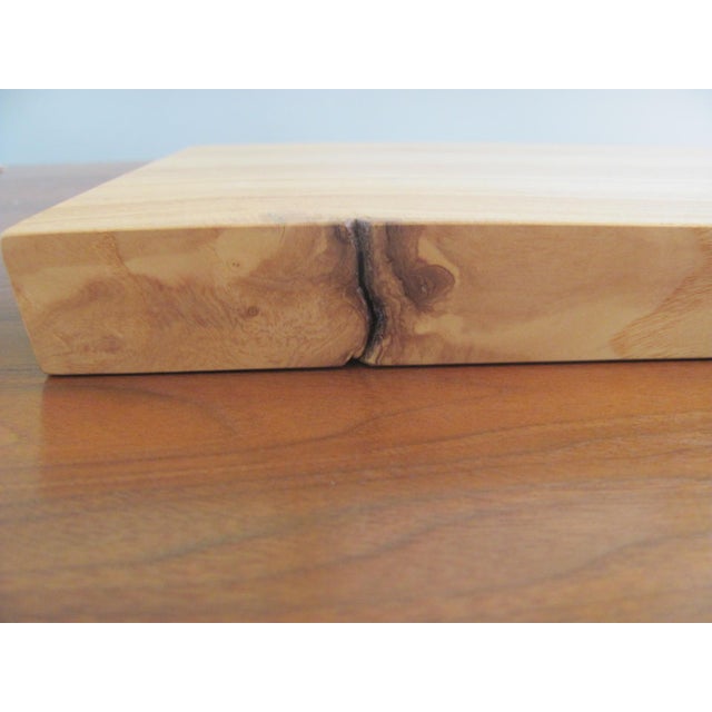 Wood Mira Nakashima Designed Maple Cutting Board or Display Plinth Signed and Dated For Sale - Image 7 of 10