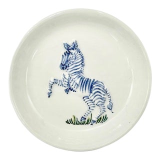 Vintage El Morocco Nyc Nightclub Ceramic Zebra Ashtray For Sale