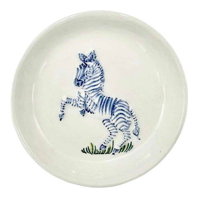 Vintage El Morocco Nyc Nightclub Ceramic Zebra Ashtray Catchall Dish New York For Sale