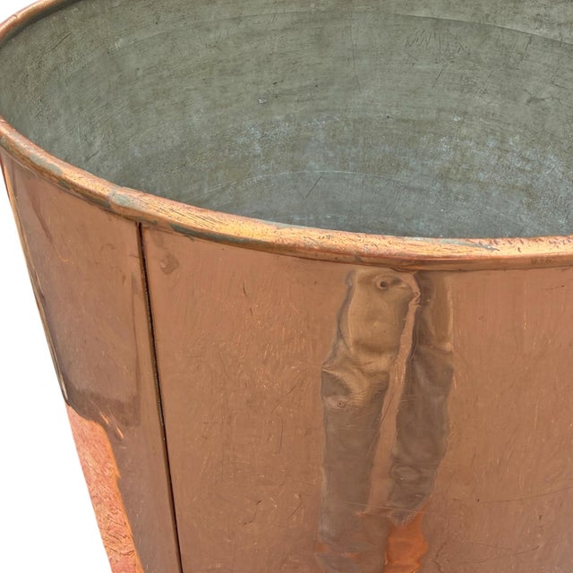 Copper Early 20th Century American Copper Dairy Bucket For Sale - Image 8 of 14
