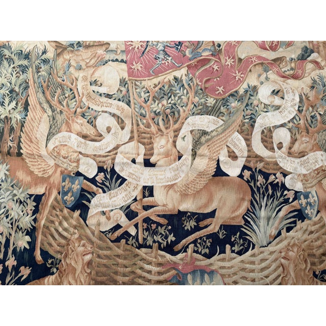 Late 20th Century Medieval Revival Tapestry For Sale - Image 4 of 9