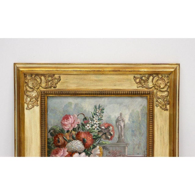 Vittorio Landi, Floral Still Lifes, Oil Paintings, 1990, Framed, Set of 2 For Sale - Image 3 of 18