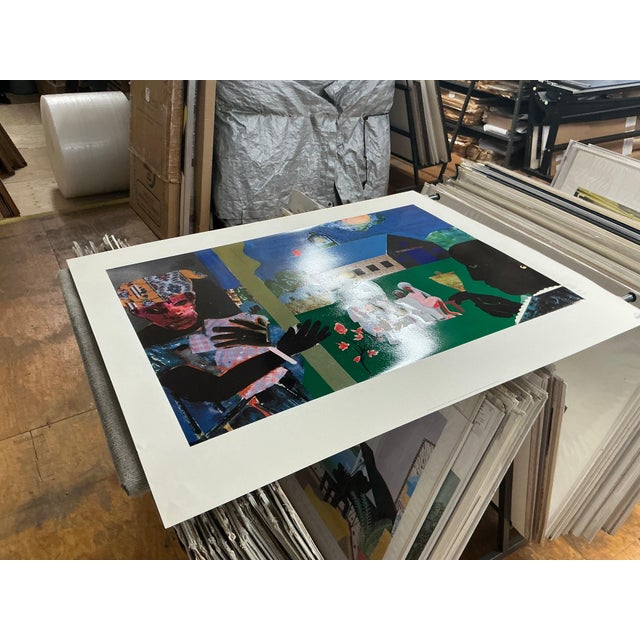 Printmaking Materials Romare Bearden School Bell Time, 1994 For Sale - Image 7 of 12