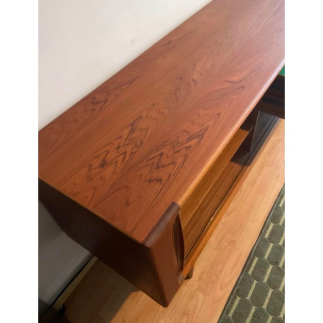 Wood Danish Teak Tambour Door Sideboard from Bernhard Pedersen & Søn For Sale - Image 7 of 18