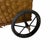 Mid 20th Century Mid Century Split Wood Rolling Market Basket For Sale - Image 5 of 8