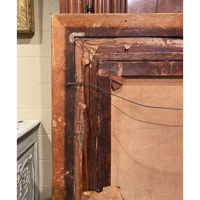 19th Century Oil on Canvas Painting "A Heavenly Recital" Signed J. Bernstein For Sale - Image 12 of 13