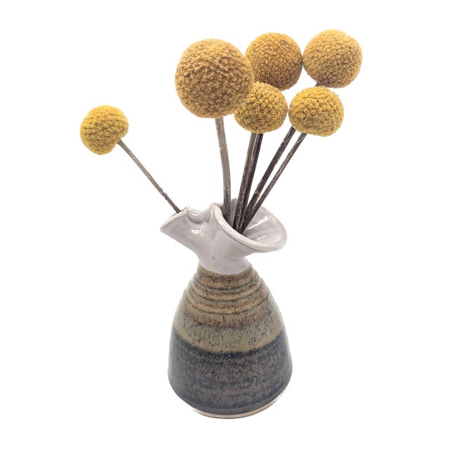 1980s Doe Ridge Studio Glazed Stoneware Bud Vase For Sale - Image 11 of 14