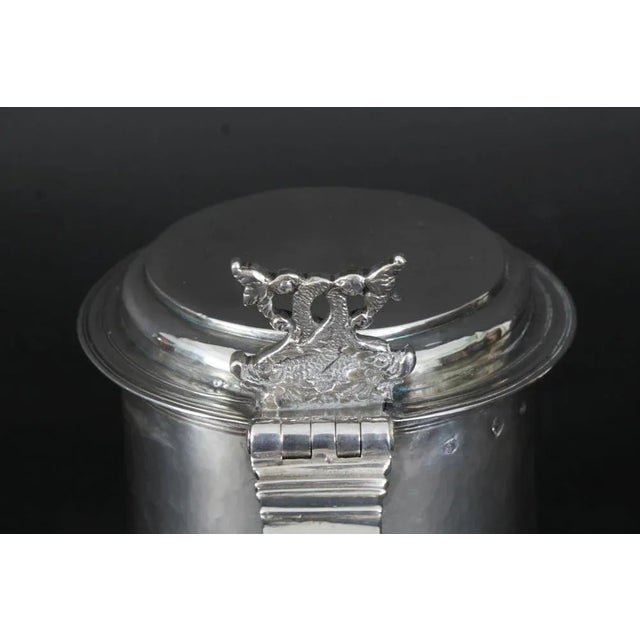 17th Century Charles II English Sterling Silver Tankard, 1680s For Sale - Image 11 of 18