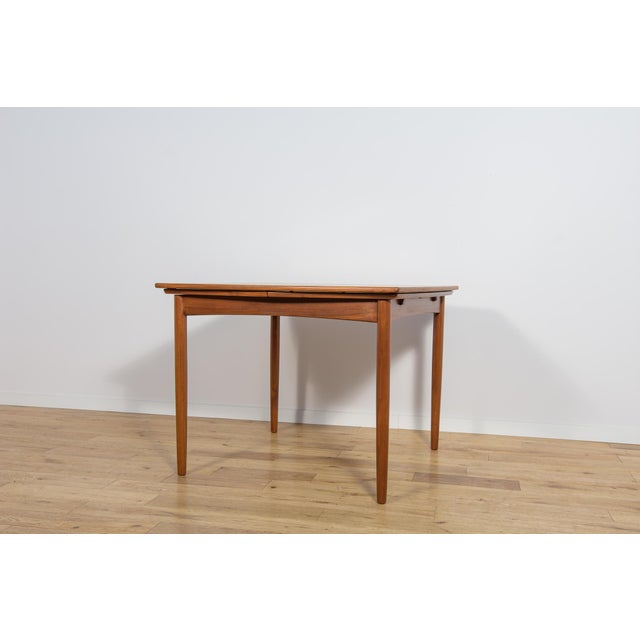Mid-Century Modern Mid-Century Square Extendable Teak Dining Table, Denmark, 1960s For Sale - Image 3 of 18