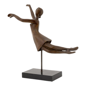 Tanya Poust Stylized Figure Patinated Bronze