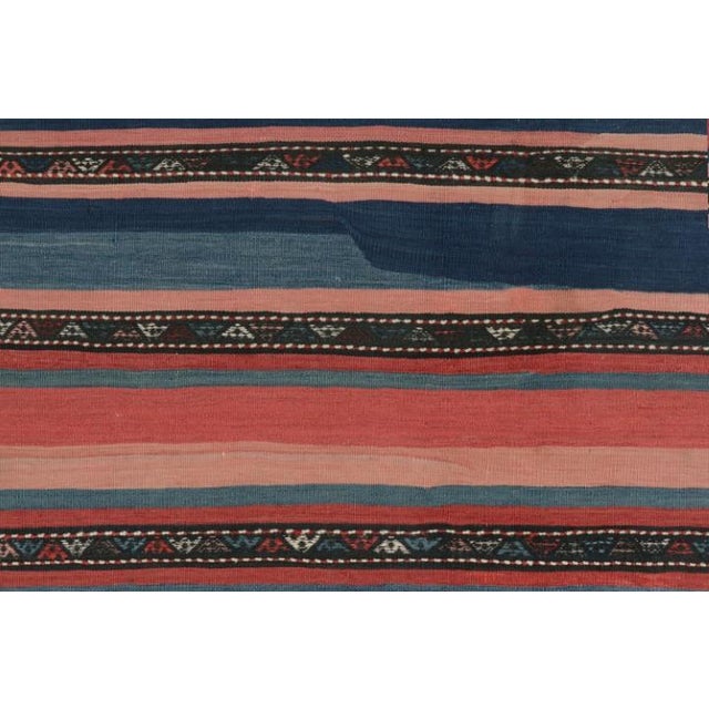 Vintage Shahsavan Persian Kilim in Polychromatic Stripes by Rug & Kilim For Sale In New York - Image 6 of 7