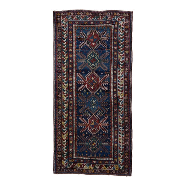 Antique Kazak Rug 5'7'' X 11'11'' For Sale