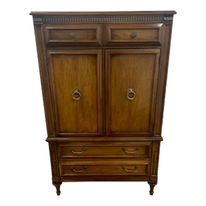 1960s Six Drawer Wooden Highboy Dresser