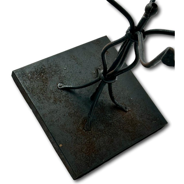 Rare Vintage 1920s California Catalina Island Art Pottery Tile & Hand Wrought Iron Patio Stand - AccentTable For Sale - Image 17 of 18