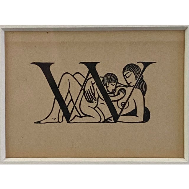 Eric Gill, Decorative Initial Letters, Autumn Midnight, 1923-1929, Wood Engravings, 1929, Set of 4 For Sale - Image 12 of 16