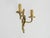 One Double-Light Bronze Wall Sconce with Acanthus Leaf Motif, 1950s For Sale - Image 3 of 10