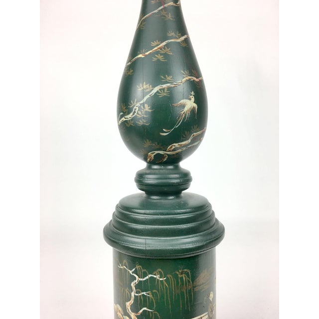 Chinoiserie Style Davenport Column Table Lamp by Brunschwig & Fils For Sale - Image 4 of 6