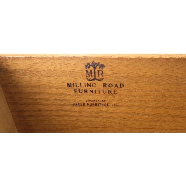 Baker 10' Extra !Long! 9 Drawers Campaign Directoire Style Credenza Dresser MINT For Sale - Image 9 of 17