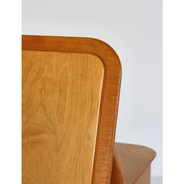 Beechwood and Leather Sewing Box attributed to Søren Hansen for Fritz Hansen, Denmark, 1933 For Sale - Image 9 of 18