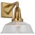 Layton 10" Sconce in Antique-Burnished Brass with Clear Glass Designer: Chapman & Myers Height: 10.25" Extension: 11.5"...