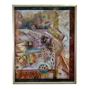 Marlene Healey Abstract Art Oil Painting - Fractured Time
