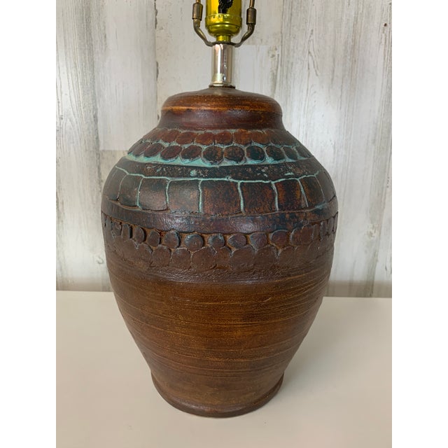 Rustic 1980s Table Lamp by Elite Lighting For Sale - Image 3 of 8